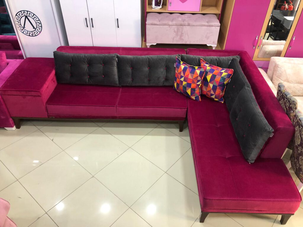 ÖZEL ÜRETİM KALİTELİ FUŞYA KÖŞE KOLTUK