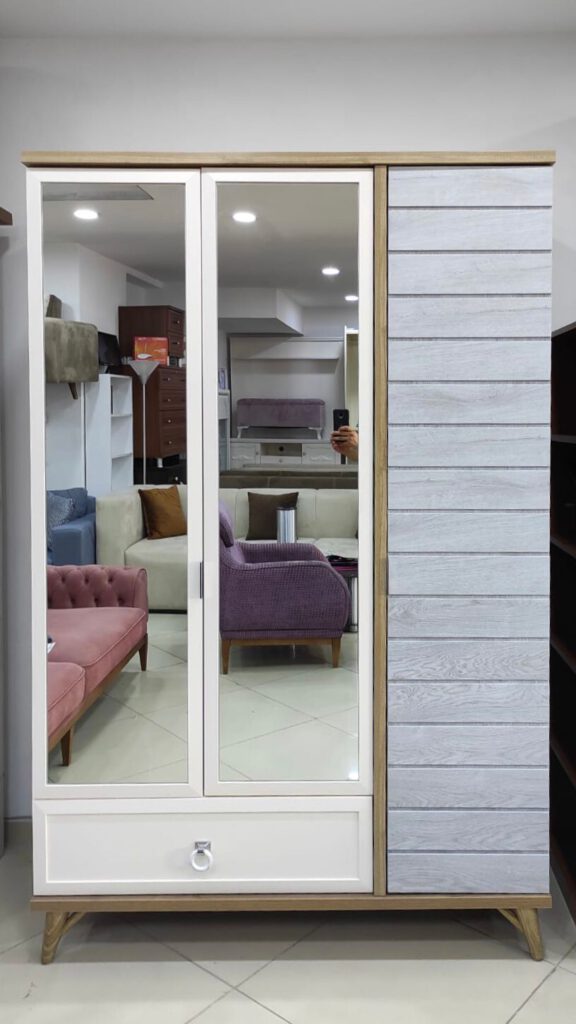 BELLONA ÜÇ KAPILI AYNALI GARDROP